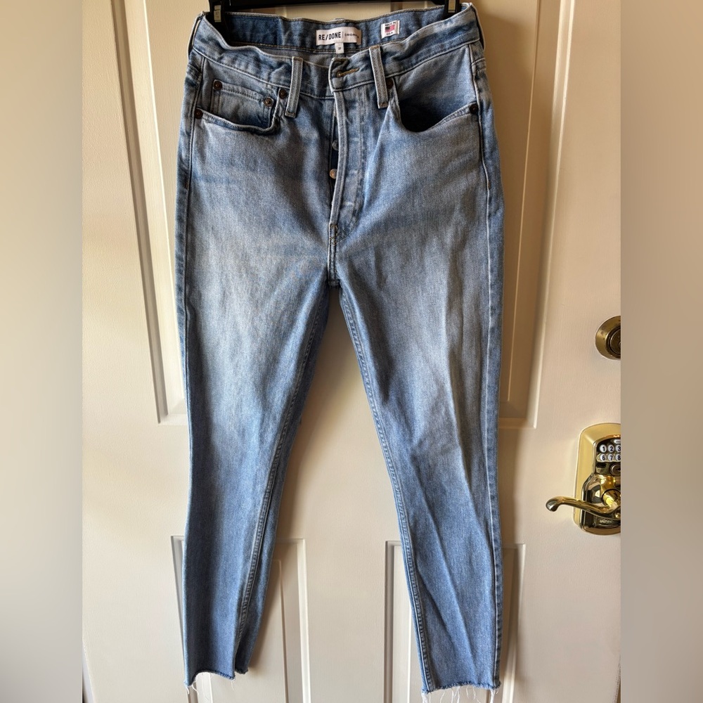 RE/DONE light wash jeans size 27